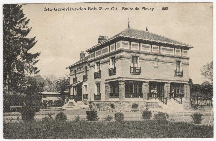 SAINTE-GENEVIEVE-DES-BOIS. - Route de Fleury [Editeur Vaurs]. 