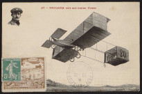VIRY-CHATILLON.- Port-Aviation. Paulhan vole sur biplan Voisin (18 octobre 1909).