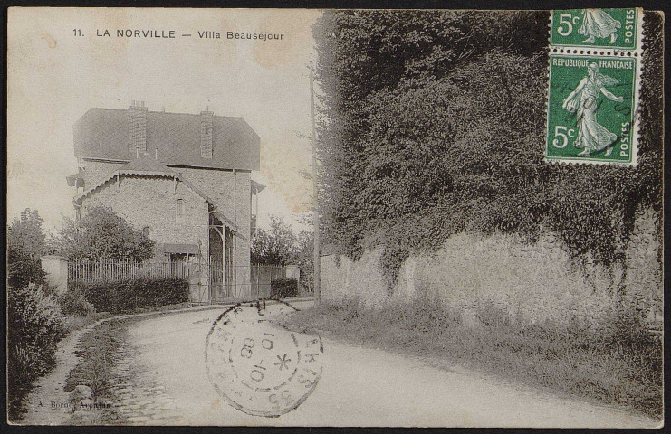 NORVILLE (LA).- Villa Beauséjour, 1908.