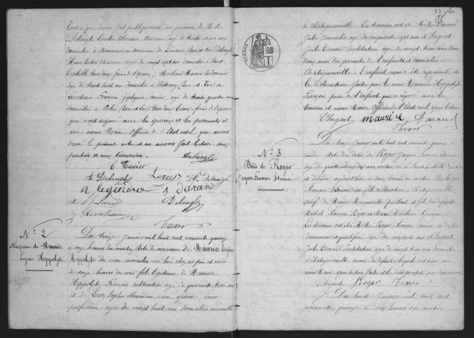 CHATIGNONVILLE.- Naissances, mariages, décès : registre d'état civil (1875-1902). 