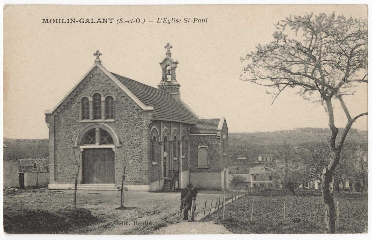 ESSONNES.- Moulin-Galant. L'église Saint-Paul, Boullé. 
