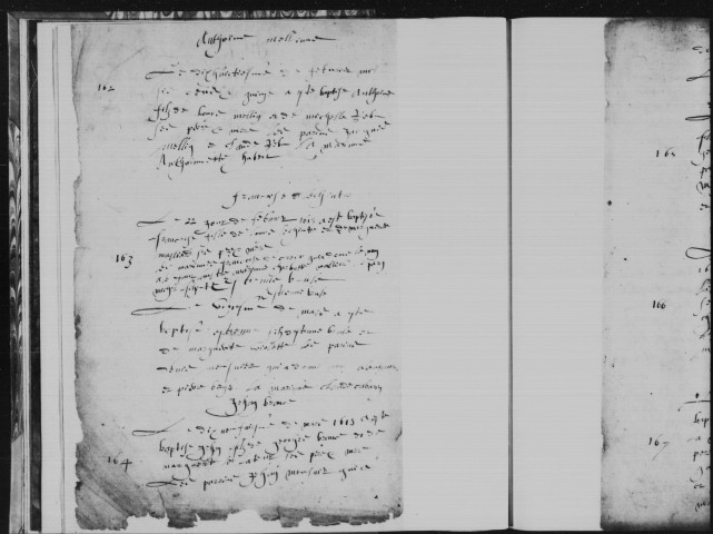 VIRY-CHATILLON, paroisse Saint-Denis. - Registres paroissiaux : baptêmes, mariages, sépultures [1615-1650, 1676-1709, 1710-1736] [documents originaux conservés aux Archives municipales de Viry-Châtillon]. 