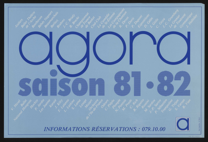 EVRY. - Agora d'Evry : programme des activités, saison 1981-1982, [1981]. 