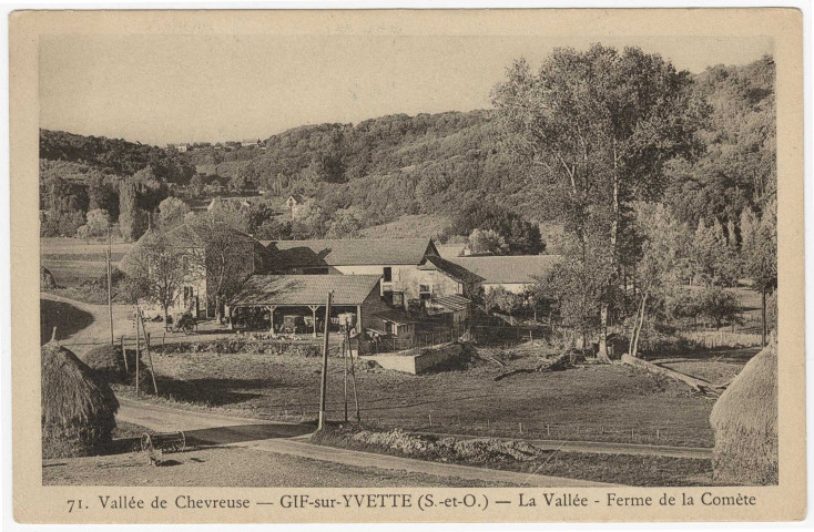 GIF-SUR-YVETTE. - La vallée - Ferme de la Comète. Editeur Baslé, 1929. 
