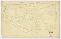 BLANDY. - Section A - Chemin de la Ferté (le), 2, ech. 1/2500, coul., aquarelle, papier, 66x104 (1831). 