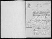 SAINTRY-SUR-SEINE. Naissances, mariages, décès : registre d'état civil (1883-1889). 