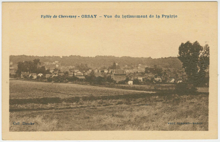 ORSAY. - Vue du lotissement de la Prairie . Photo Edition Combier, collection Dauchy. 