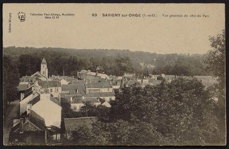 SAVIGNY-SUR-ORGE .- Vue générale du côté du parc [1904-1919]. 
