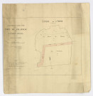 Fort de PALAISEAU - Batteries annexes - Plans parcellaires - Batterie de l'YVETTE dressé par Alex SAYDE, expert de l'administration, 1874. Ech. 1/1 000. Coul. Dim. 0,59 x 0,56. 
