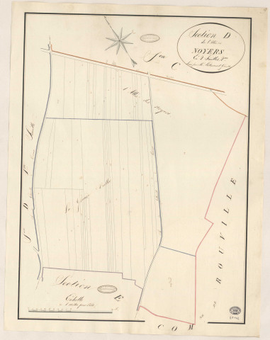 BOIGNEVILLE. - Section D : Allée des Noyers (l'), 2e feuille.