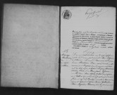 ARRANCOURT. Naissances, mariages, décès : registre d'état civil (1831-1875). 