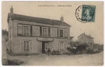 SAINT-HILAIRE. - Café de la Gare [Editeur Vve Thomas, 1911, timbre à 5 centimes]. 