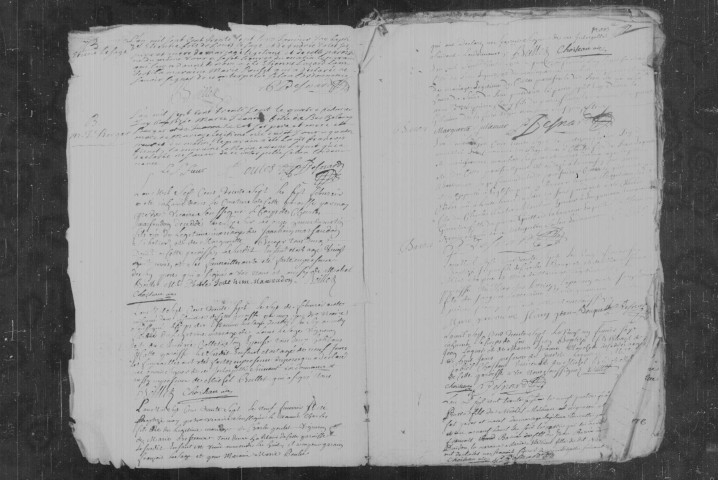 BALLANCOURT-SUR-ESSONNE. Paroisse Saint-Martin : Baptêmes, mariages, sépultures : registre paroissial (1737-1769). 