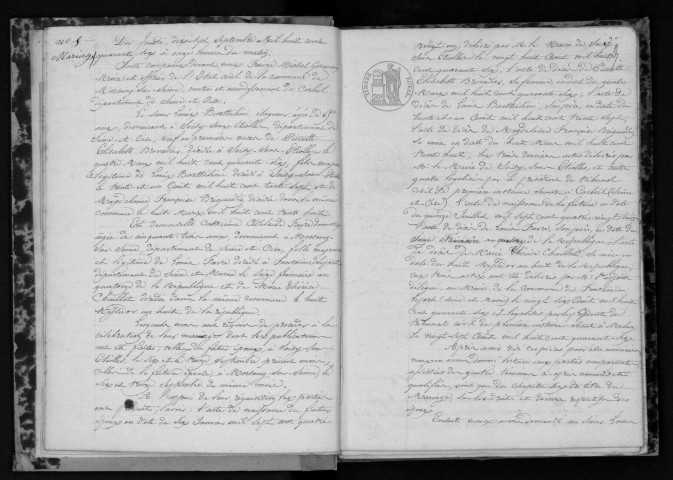 MORSANG-SUR-SEINE. Naissances, mariages, décès : registre d'état civil (1846-1872). 