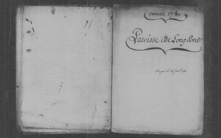 LONGPONT-SUR-ORGE. Paroisse Saint-Barthélémy : Baptêmes, mariages, sépultures : registre paroissial (1771-1780). 