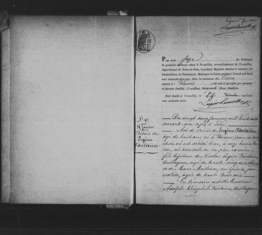 BIEVRES. Naissances, mariages, décès : registre d'état civil (1877-1881). 