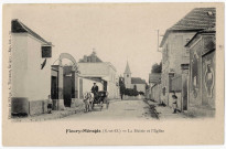 FLEURY-MEROGIS. - La mairie et l'église [Editeur Thévenet]. 