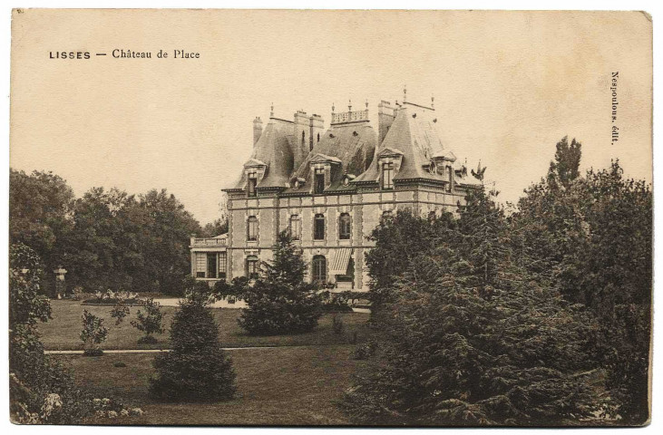 LISSES. - Château de place. (Nespoulous, 3 mots, ad.) 