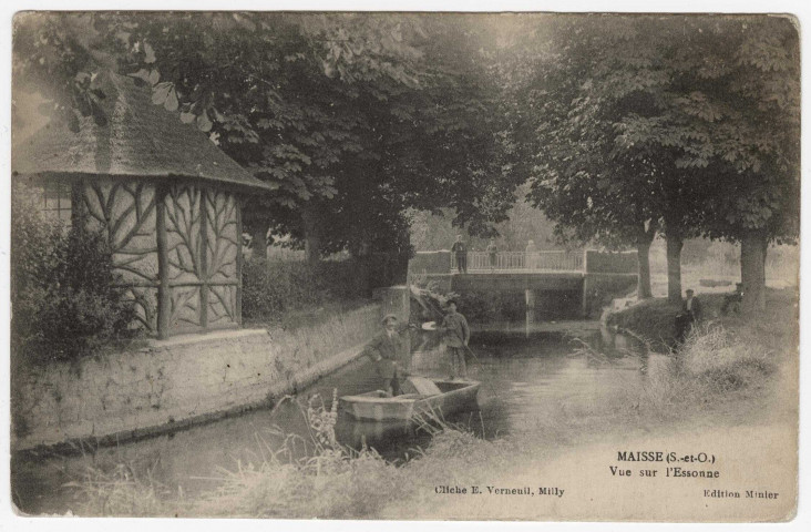 MAISSE. - Vue sur l'Essonne. Minier, (1918), 11 lignes. 
