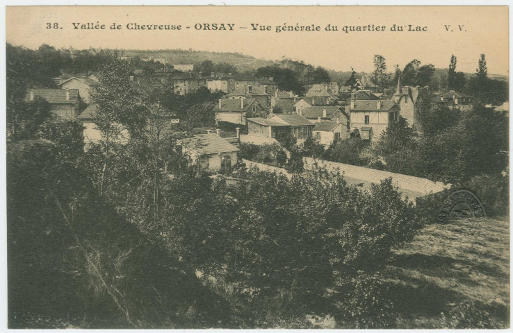 ORSAY. - Vue générale du quartier du lac. Edition V V. 