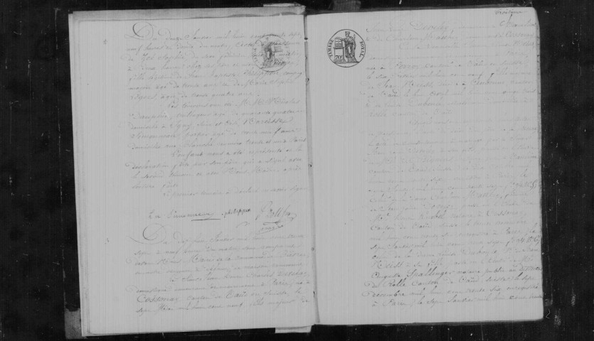 BIEVRES. Naissances, mariages, décès : registre d'état civil (1837-1848). 