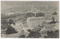 MONTLHERY. - Institution Resve et Gros (prise du sommet de la tour) [Editeur Maire, 1907, timbre à 25 centimes]. 