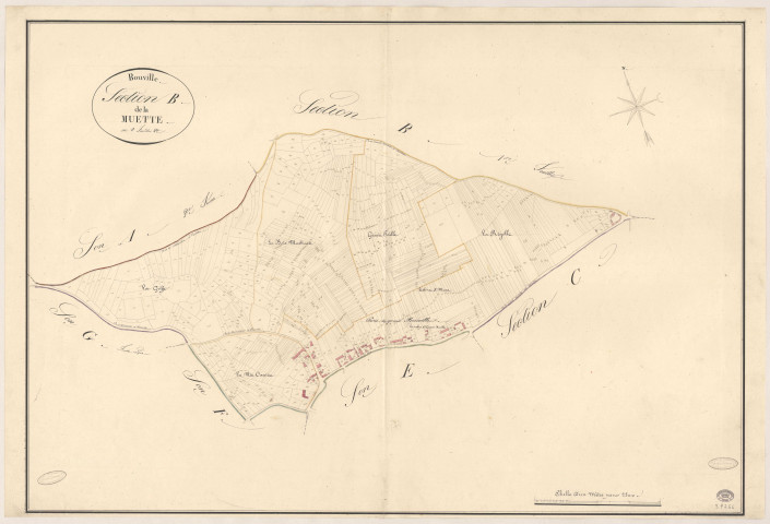 BOUVILLE. - Section B : Muette (la), 2e feuille. 
