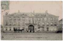 ARPAJON. - Hôtel des postes et télégraphes, CLC, 1906, 1 mot, 5 c, ad. 