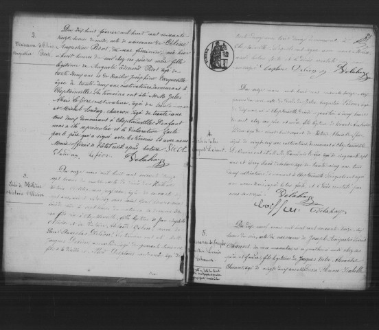 CHEPTAINVILLE. Naissances, mariages, décès : registre d'état civil (1873-1882). 