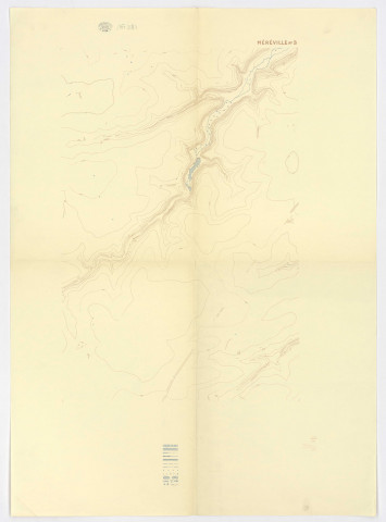 Carte du réseau hydrométrique des reliefs de la vallée de LA CHALOUETTE, [s.l.n.d.]. Sans éch. N et B. Dim. 0,72 x 0,52. 