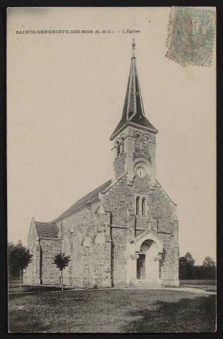 SAINTE-GENEVIEVE-DES-BOIS.- L'église [1904-1905]. 