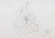 CORBREUSE, plans minutes de conservation : tableau d'assemblage,1940, Ech. 1/10000 ; plans des sections A, B1, B3, C, 1940, Ech. 1/2500, sections R, S1, S2, T, U, V1, V2, W, X, Y, Y, Z, 1960, Ech. 1/2000, section ZA, 1994, Ech. 1/2000. Polyester. N et B. Dim. 105 x 80 cm [18 plans]. 