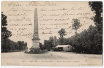 BRUNOY. - La pyramide. Route nationale de Melun, Mulard, 1904, 6 lignes, 10 c, ad. 