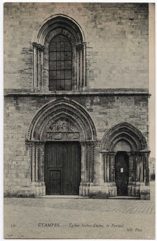 ETAMPES. - Eglise Notre-Dame, le portail [Editeur ND]. 