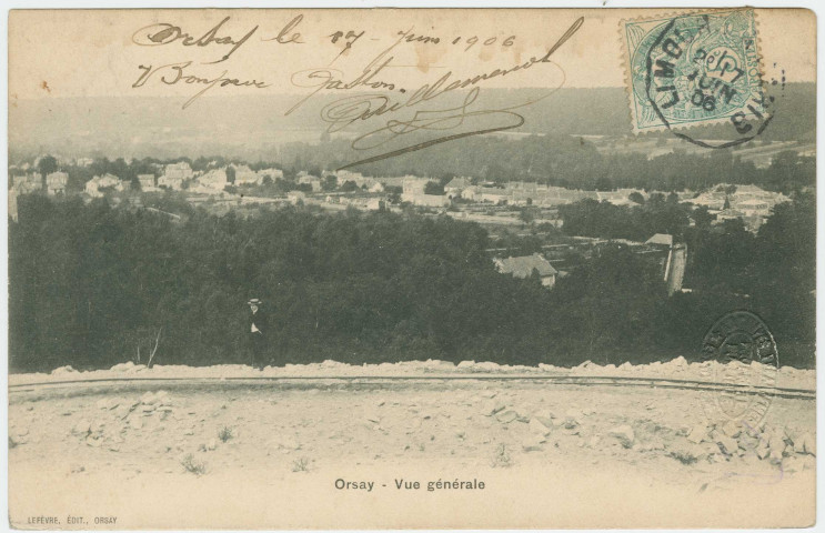 ORSAY. - Vue générale d'Orsay. Edition Trianon, 1903, 1 timbre à 10 centimes. 