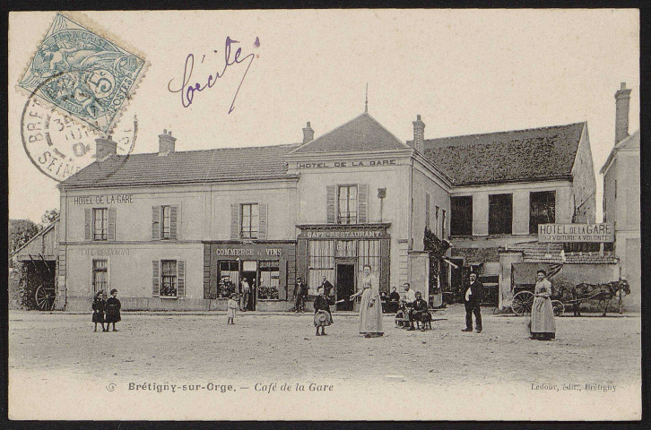 Brétigny-sur-Orge.- Café de la gare. 