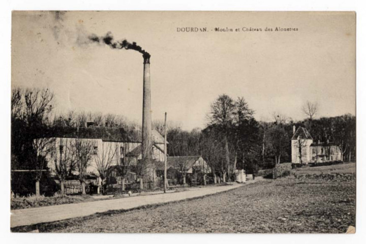DOURDAN. - Moulin et château des Alouettes. (1931), 19 lignes, ad. 