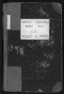 PUISELET-LE-MARAIS. - Tableau indicatif [cadastre rénové en 1935]. 