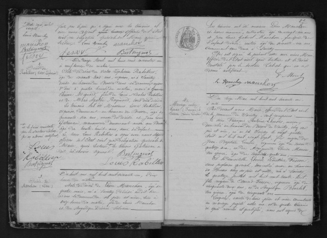 SAINTRY-SUR-SEINE. Naissances, mariages, décès : registre d'état civil (1861-1872). 
