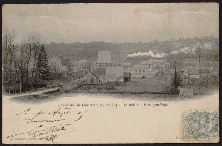 ROINVILLE-SOUS-DOURDAN.- Vue générale (10 août 1905).