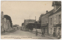 QUINCY-SOUS-SENART. - Le restaurant Vallade. La Grande-Rue [Editeur Thibault, 1914]. 