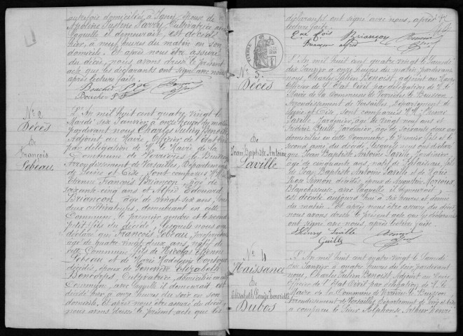 VERRIERES-LE-BUISSON. Naissances, mariages, décès : registre d'état civil (1880-1886). 
