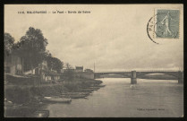 RIS-ORANGIS. - Le pont, bords de Seine. (Edition Leprunier, 1 timbre à 15 centimes.) 