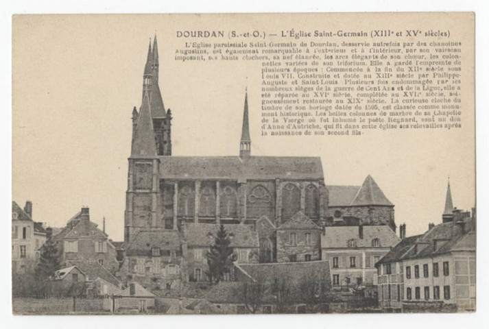 DOURDAN. - L'église St-Germain (XIIème et XVème siècles). Sevin. 