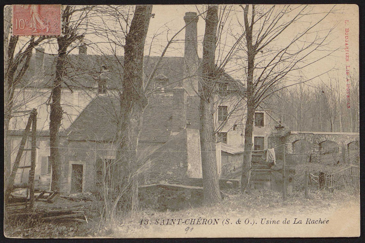 SAINT-CHERON.- Usine de La Rachée (31 mai 1906).