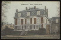 DRAVEIL. - Champrosay - Maison Alphonse Daudet. Collection Lenoir, 1907, 1 timbre à 5 centimes, colorisée. 