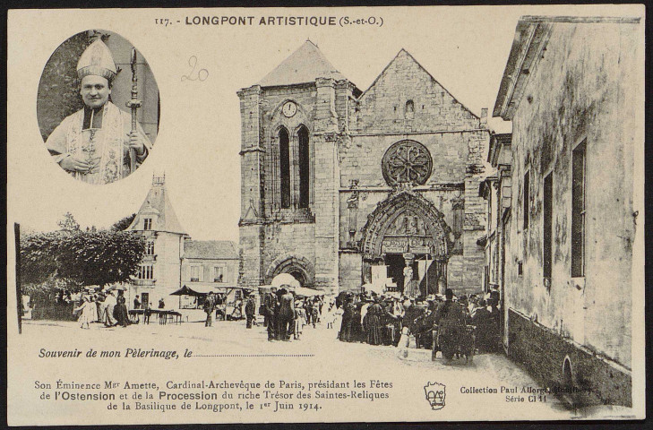 LONGPONT-SUR-ORGE.- Longpont artistique, souvenir de mon pèlerinage, sans date.
