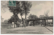 MONTGERON. - Entrée de l'avenue de Paris allant à la forêt de Sénart [Editeur Francis, timbre à 5 centimes]. 