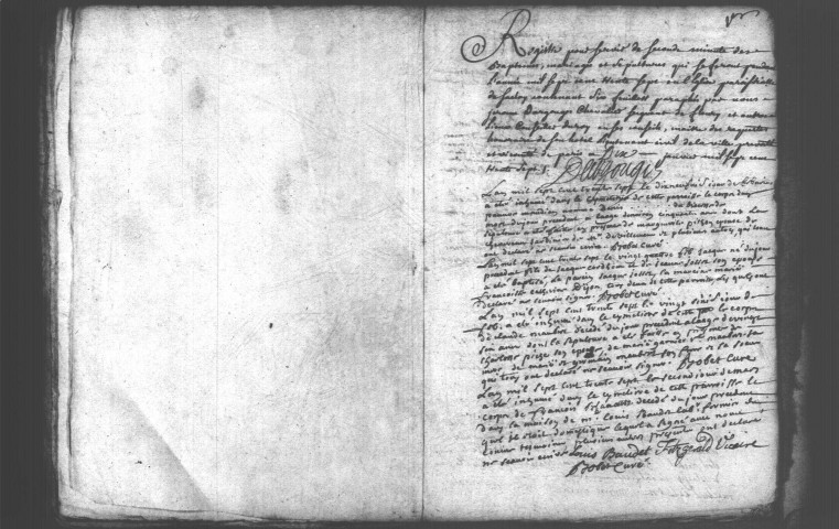 SACLAY. Paroisse Saint-Germain de Paris : Baptêmes, mariages, sépultures : registre paroissial (1692-1737). [Lacunes : B.M.S. (1706-1708, 1719, 1736)]. 