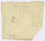 COURSON-MONTELOUP. - Section A - Château (le), ech. 1/2500, coul., aquarelle, papier, 70x76 (sd). 